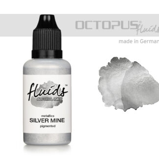 Alcohol Ink for fluid art and resin SILVER MINE