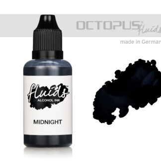 Alcohol Ink for fluid art and resin MIDNIGHT - black