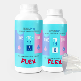 "ONE-TO-ONE FLEX" Transparentna netoksična 500gr (250 gr + 250 gr)