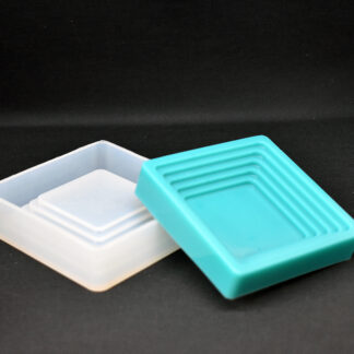 Silikonski kalup kutija za nakit ili posuda za cvijeće 10x10x2,8 cm