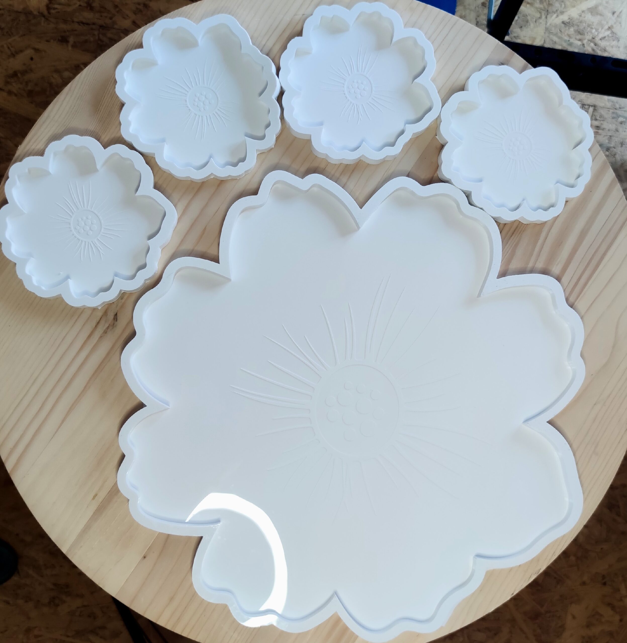 Silikonski kalup cvijet s gravurom cca 13 x 1 cm - od Platinum silikona - izraada po narudži - Slika 7