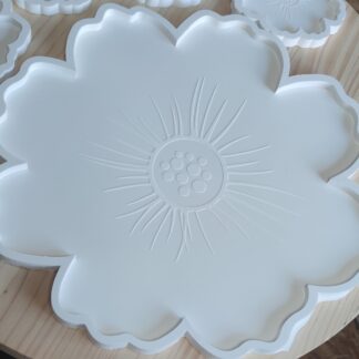 Silikonski kalup cvijet s gravurom cca 40 x 1 cm ,od Platinum silikona - izrada po narudžbi