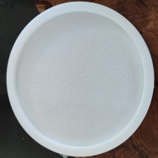 Silikonski kalup podmetači krug s gravurom tip 1009 13 cm