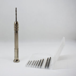 Mini ručna bušilica za obradu nakita u kompletu 10 svrdla od 0,8 do 3mm