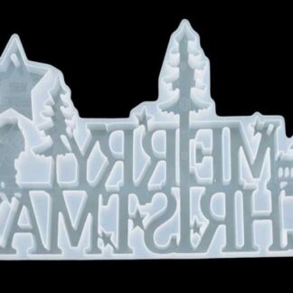Silikonski kalup MERRY CHRISTMAS 30x16x1,5 cm