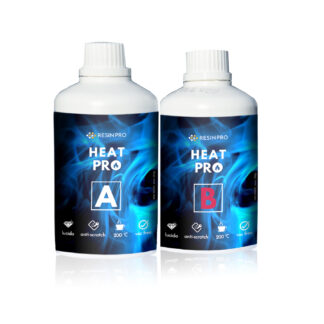 HEAT PRO epoxy smola toplinski otporna 200°C i otporna na grebanje 1,8 kg  do 3mm NOVA FORMULA