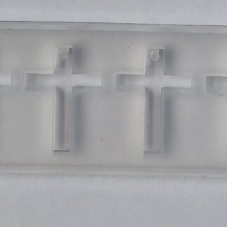 Silikonski kalup motiv križ - naušnice- privjesak 20x30x6 mm 4 kom.