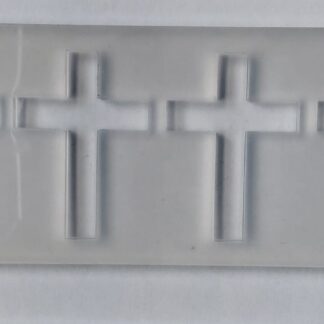 Silikonski kalup motiv križ 35x50x10x6 mm 4 kom.