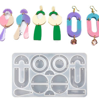 Silikonski kalup za izradu naušnica i privjesaka 13x7,6cm