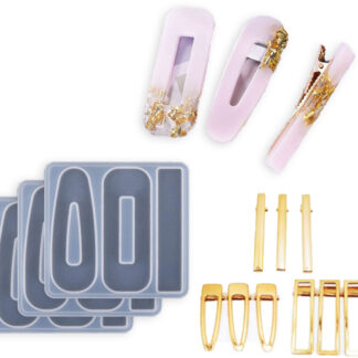 Silikonski kalup za izradu personaliziranih ukosnica komplet 3 različita oblika