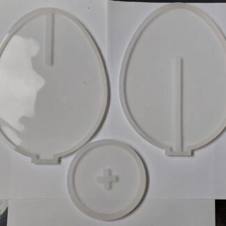 Silikonski kalup motiv uskrs složiv kalup od 3pozicije 160x210 mm postolje D100mm