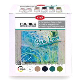 POURING ALL IN ONE KIT SEA LOVE, 6 X 90 ML