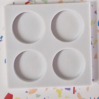 Silikonski kalup okrugli promjer 4 cm x 4 kom.