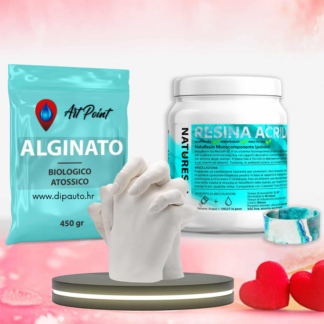 3D SET ZA BRZU IZRADU OTISAKA - Alginat 450 gr. + EcoResin 1kg