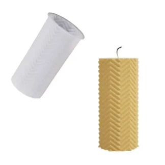 Silikonski kalup za ukrasne svijeće 5,6x5,1x12 cm