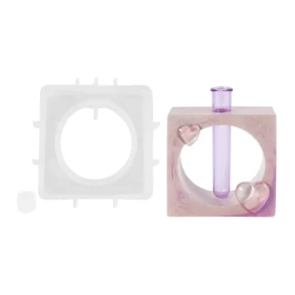 Silikonski kalup vaza kvadratna + 3 tube