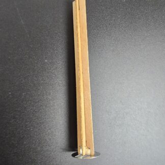 Drveni fitilj križni debljina 1mm širina 14mm dužina 130 mm s metalnim postoljem  10-50-100 kom.