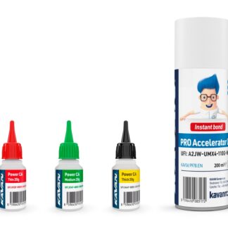POWER CA PACK 3x20g Super Glue (Thin, Med, Thick) + PRO aktivator 200ml