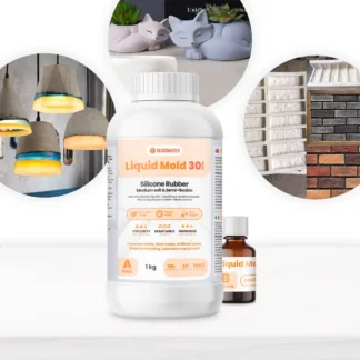 Liquid Mold 30 – Silikon za elastične kalupe i teške materijale 1 kg Shore 30