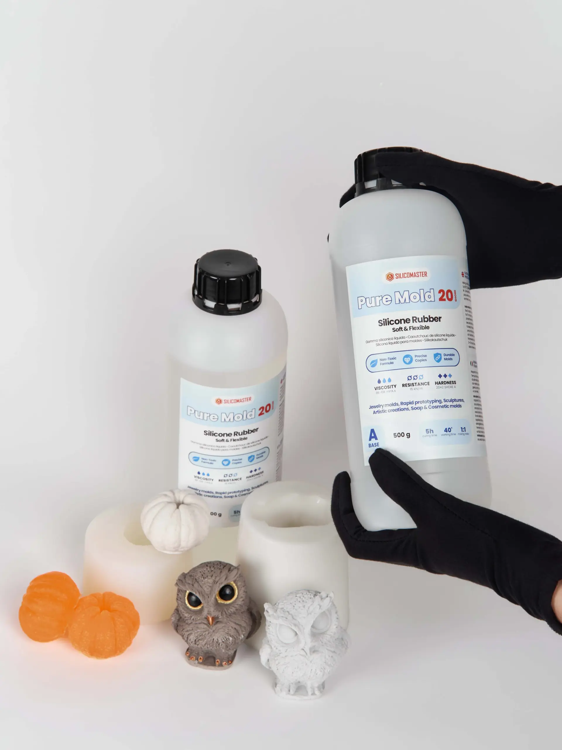 Pure Mold 20 Shores – Univerzalni silikon za skulpture i umjetničke kreacije 1 kg Shore 20 - Slika 3