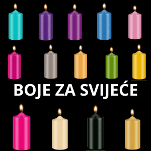 Boje za svijeće u granulama