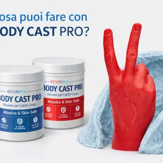 BODY CAST PRO – Netoksični silikon za odljevke na ljudskom tijelu  2 kg.