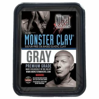 Monster Clay Gray Soft Medium - Hard- siva uljna glina za profesionalno kiparstvo.