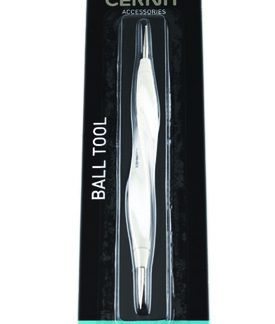 Cernit Ball Tool - dvostrani metalni alat s mikro kuglicama promjera 0,5 mm i 1 mm za modeliranje gline.