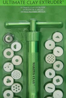 Ultimate Clay Extruder - profesionalni ručni alat za istiskivanje gline s različitim profilima.