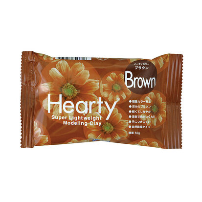 Hearty Brown glina 50g - Padico lagana zračnosušeća glina u smeđoj boji.