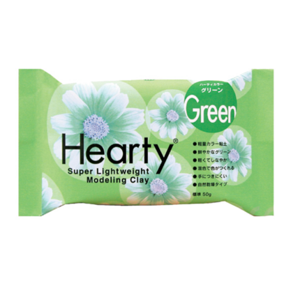 Hearty Green 50g - Padico super lagana zračnosušeća glina u zelenoj boji za miješanje.