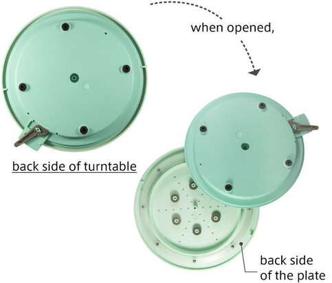 Plastic Turntable - Okretni stol za modeliranje gline (Padico) - Slika 3