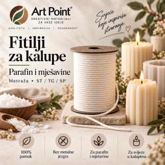 Fitilji za kalupe – parafin i mješavine