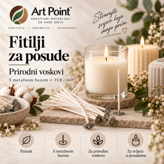 Fitilji za posude – prirodni voskovi